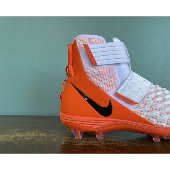 Nike Force Savage Elite TD 2 White/Orange Football Cleats Men\'s Sz 16 BV3962-101 main image 9